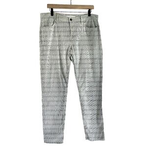 NWT Joe’s Jeans The Weekender Slim Fit Pin‎ Stripe Crop Pants Blue White Size 31